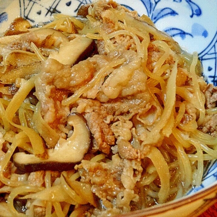 鉄板お惣菜☆ 「牛肉とゴボウ甘辛炒め煮」